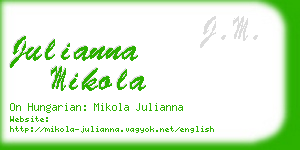 julianna mikola business card